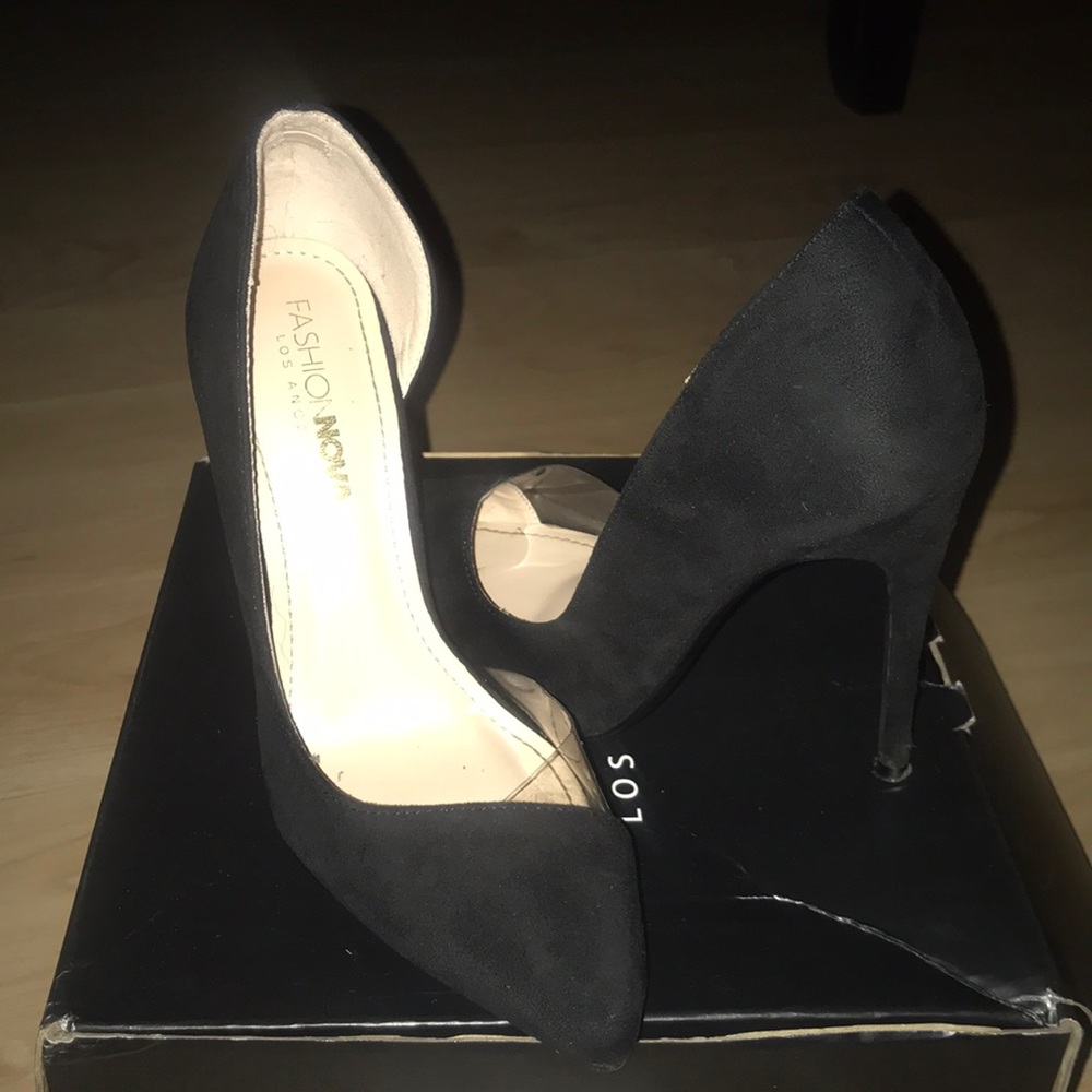 Closed toe- black heels